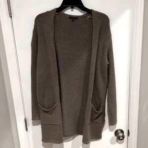Charcoal grey cozy cardigan